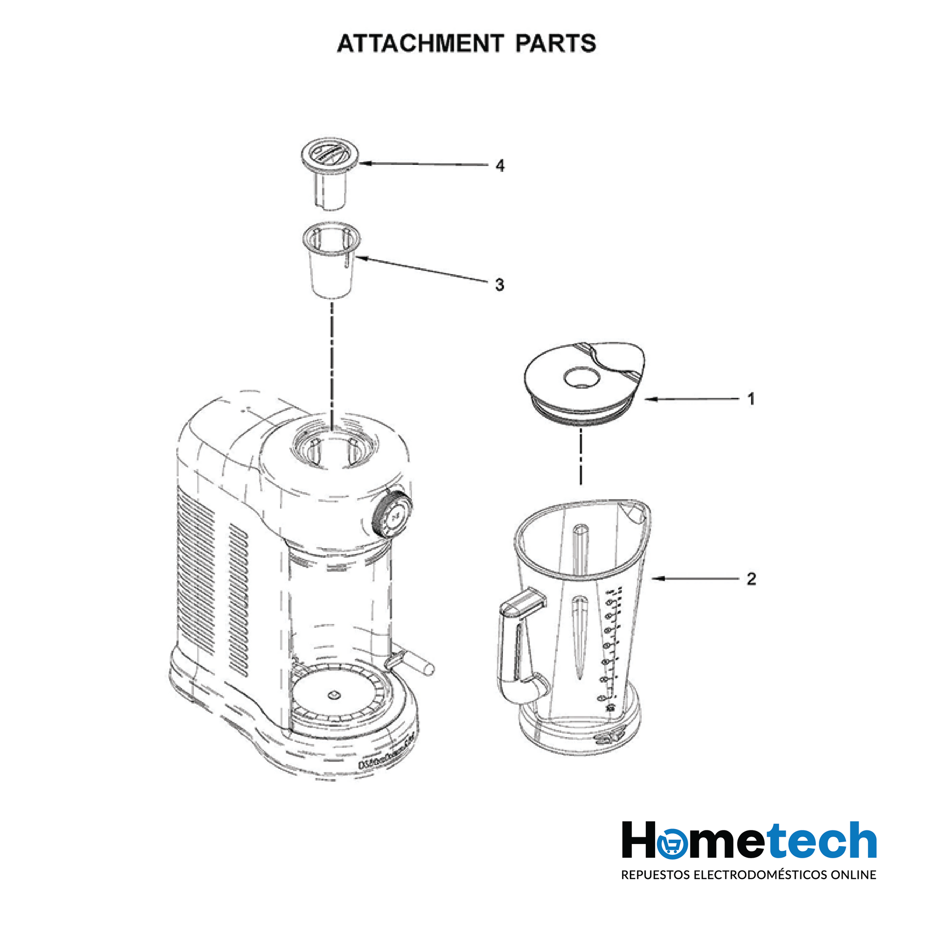 Vaso De Licuadora Kitchenaid Kit W10861536 Original
