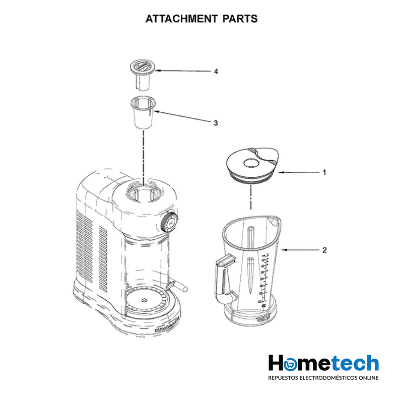 Vaso De Licuadora Kitchenaid Kit W10861536 Original-2