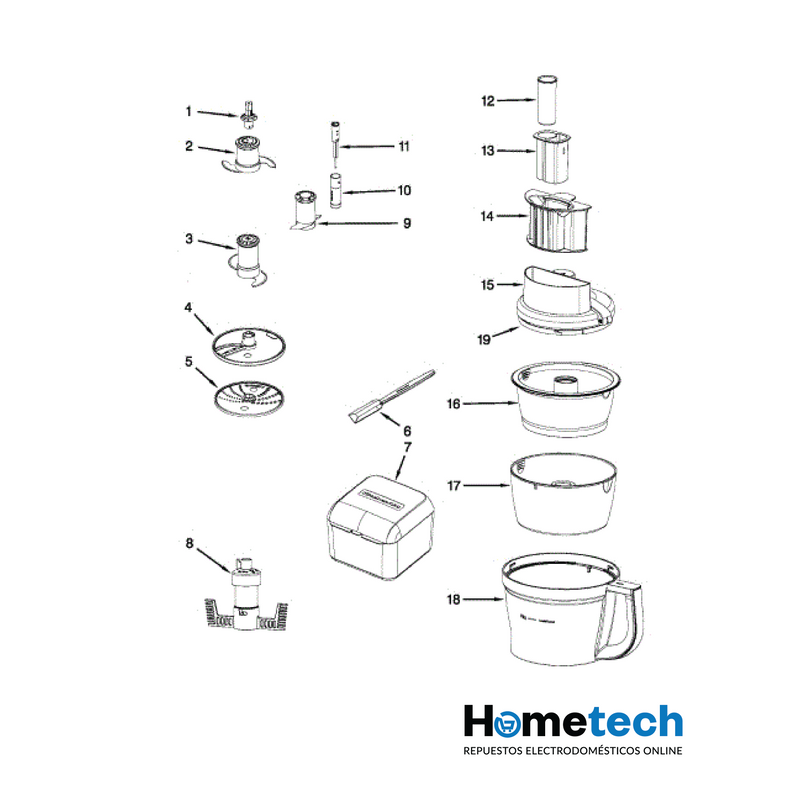 Cuchillo Procesador De Alimentos Kitchenaid Original-4