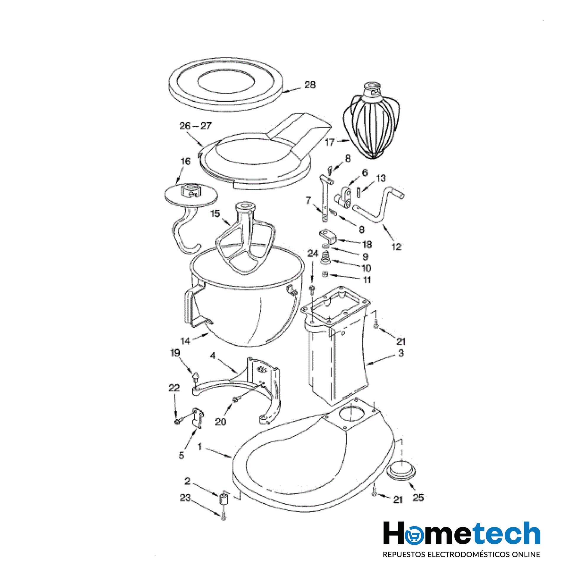 Traba Resorte Para Batidora Kitchenaid Original-4