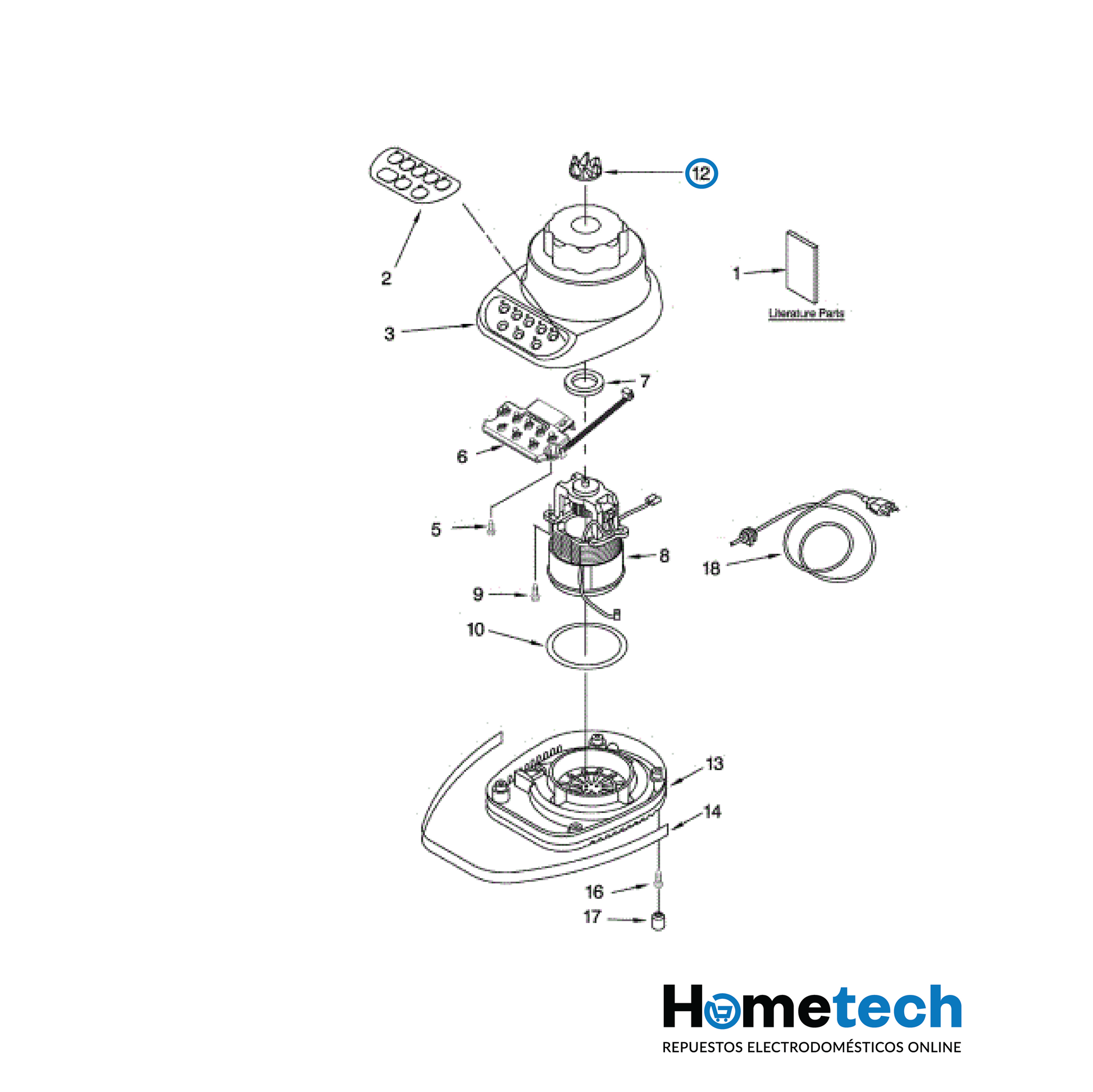 Acople Motor Para Juguera Kitchenaid 9704230 Original-1
