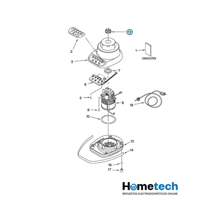 Acople Motor Para Juguera Kitchenaid 9704230 Original-2