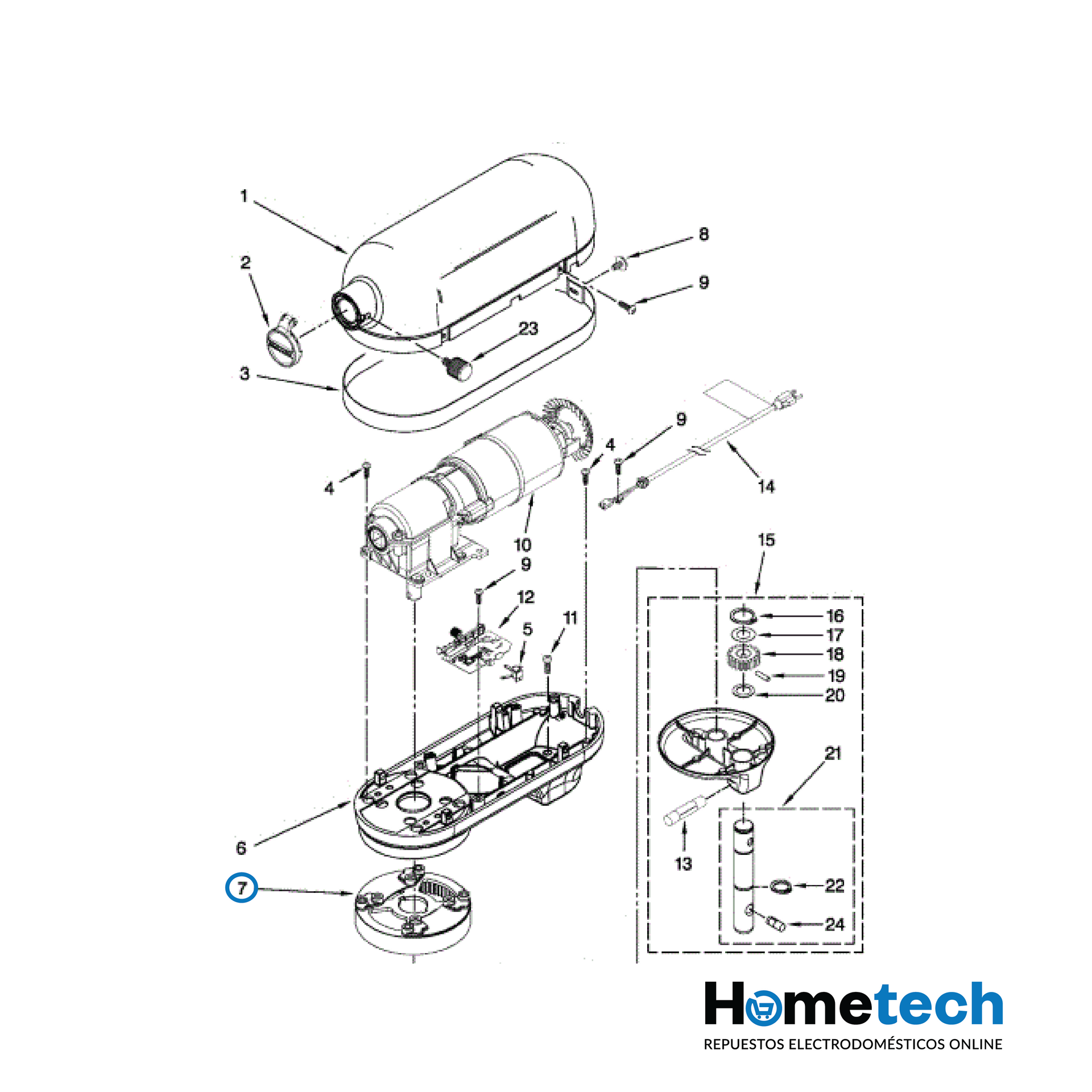 Engranaje Para Batidora Kitchenaid W10234493 Original