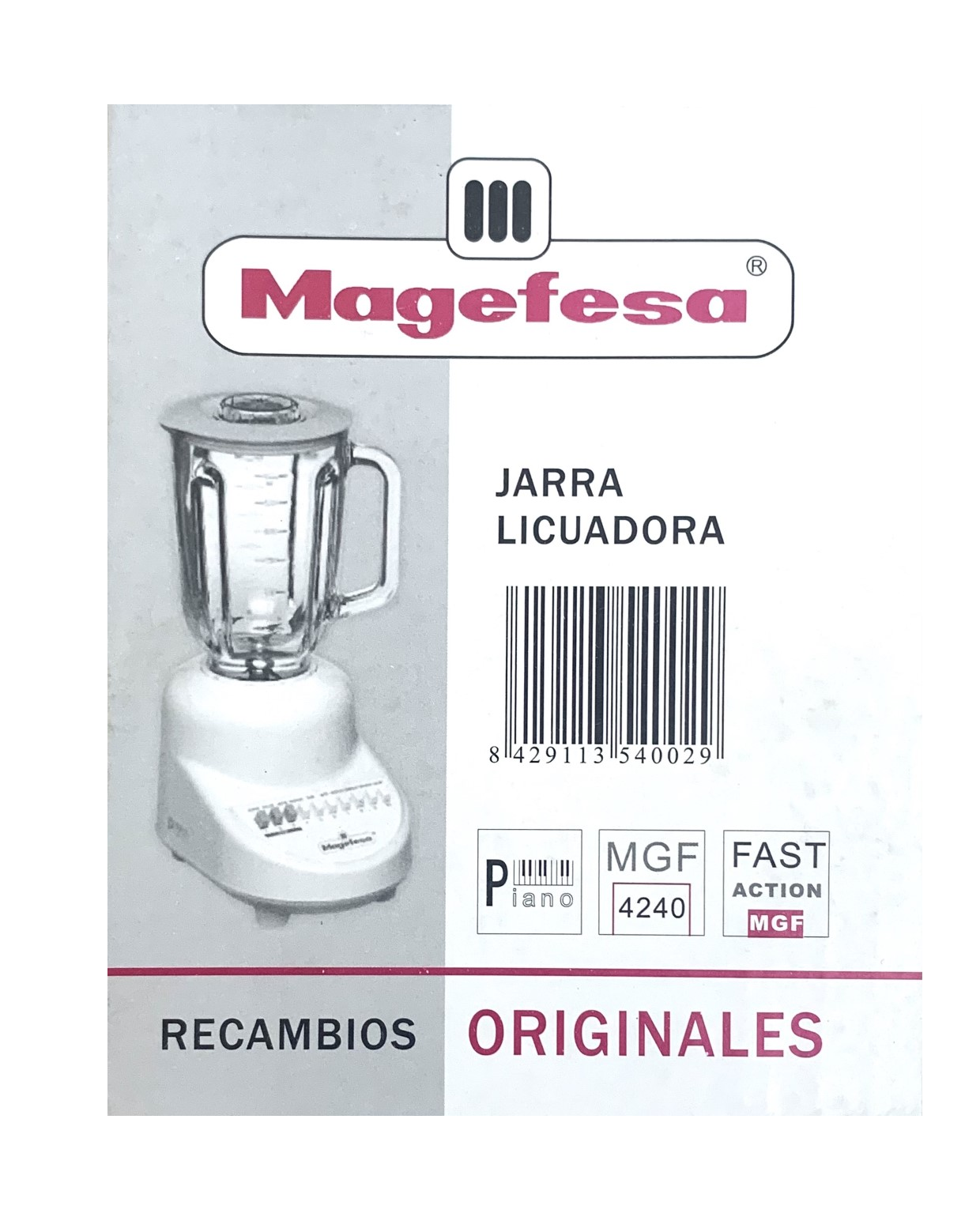 Vaso De Vidrio Para Juguera Magefesa Mgf4240 Original