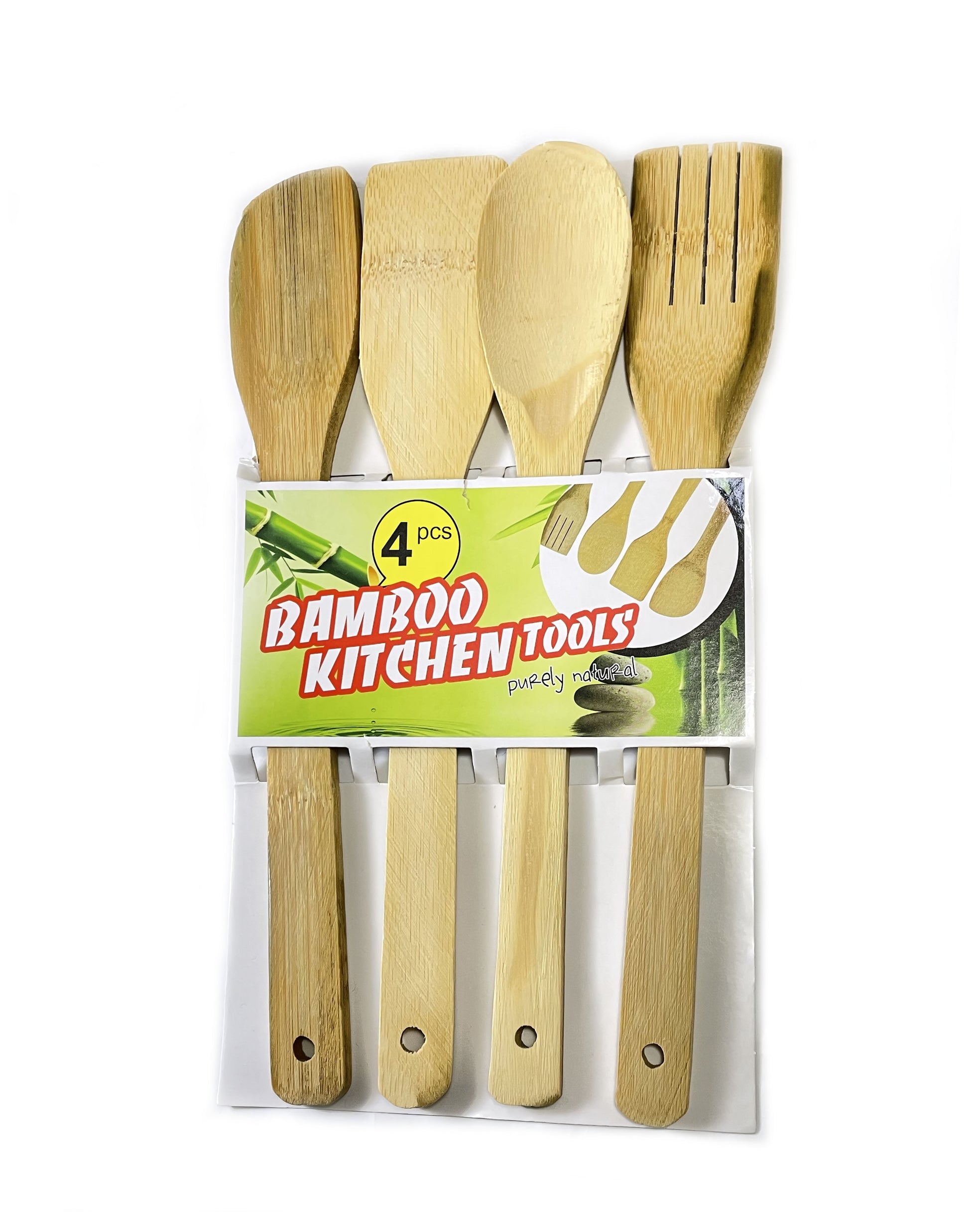 Utensilios De Cocina Bambú 4 Piezas-1