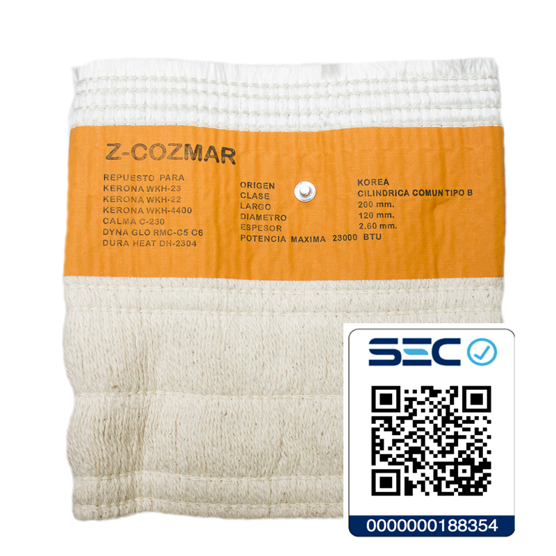 Mecha Zetacom Estufa Keros5000-2