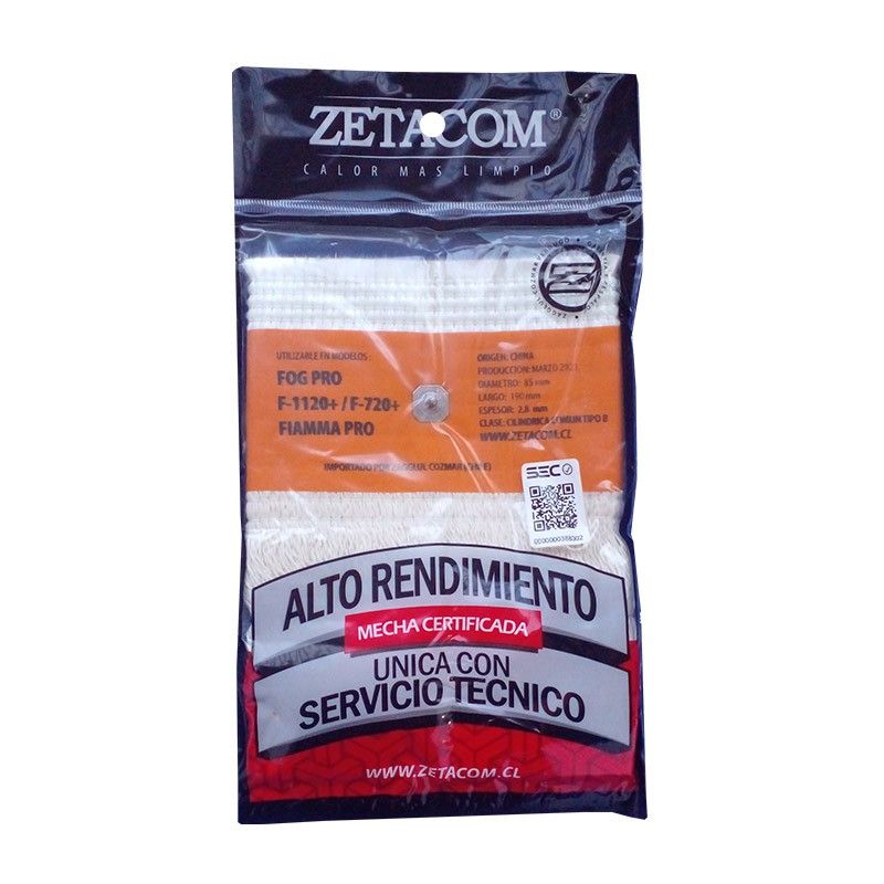 Mecha Zetacom Estufa Fensa F1120+