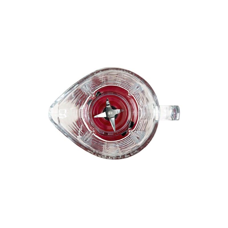 Vaso De Vidrio + Portavaso Y Cortador Licuadora Kitchenaid Rojo Original-2