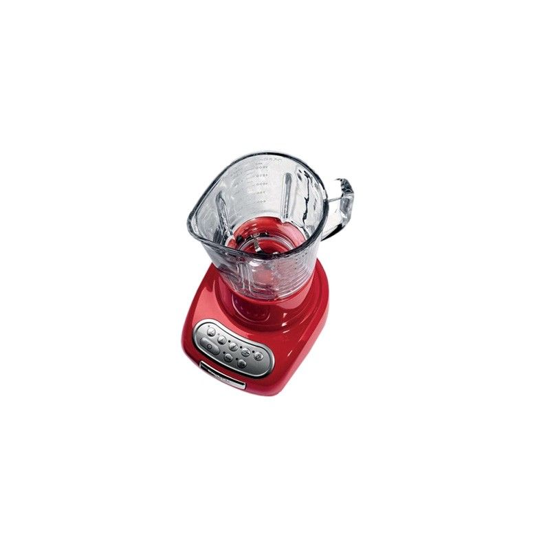 Vaso De Vidrio + Portavaso Y Cortador Licuadora Kitchenaid Rojo Original-3