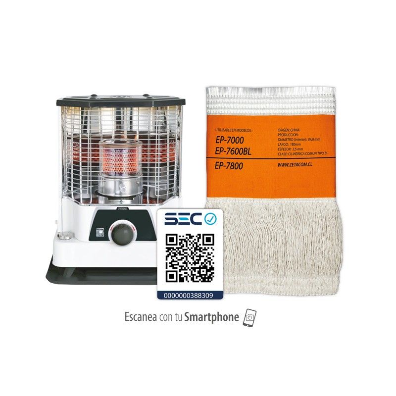 Mecha Zetacom Estufa Sunnymet Ep7000/7600Bl/7800