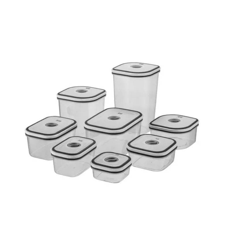 Set De 8 Potes Herméticos Para Cocina Fensa