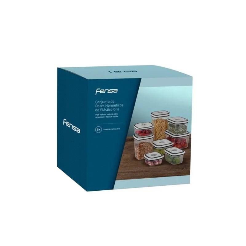 Set De 8 Potes Herméticos Para Cocina Fensa-3