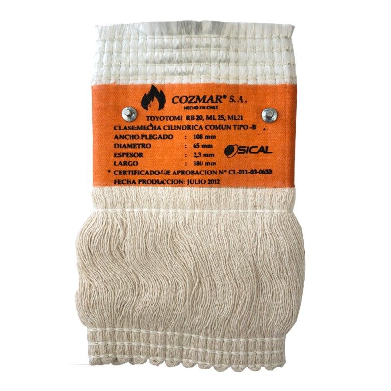 Mecha Cozmar Estufa Toyotomi Rb20/Ml21/Ml25 65 Mm