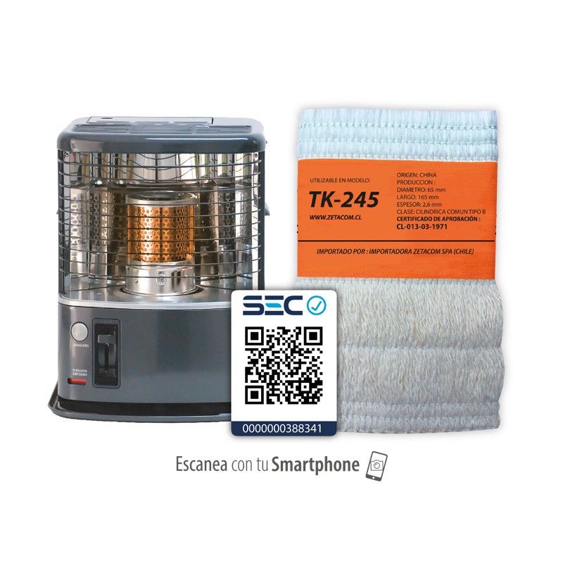 Mecha Zetacom Para Estufa Sumo Heat Sh85-1