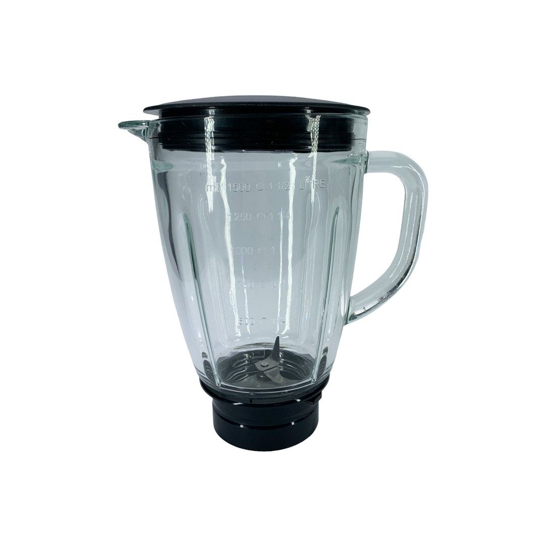 Vaso De Vidrio Con Tapa + Kit Cortador Somela Original