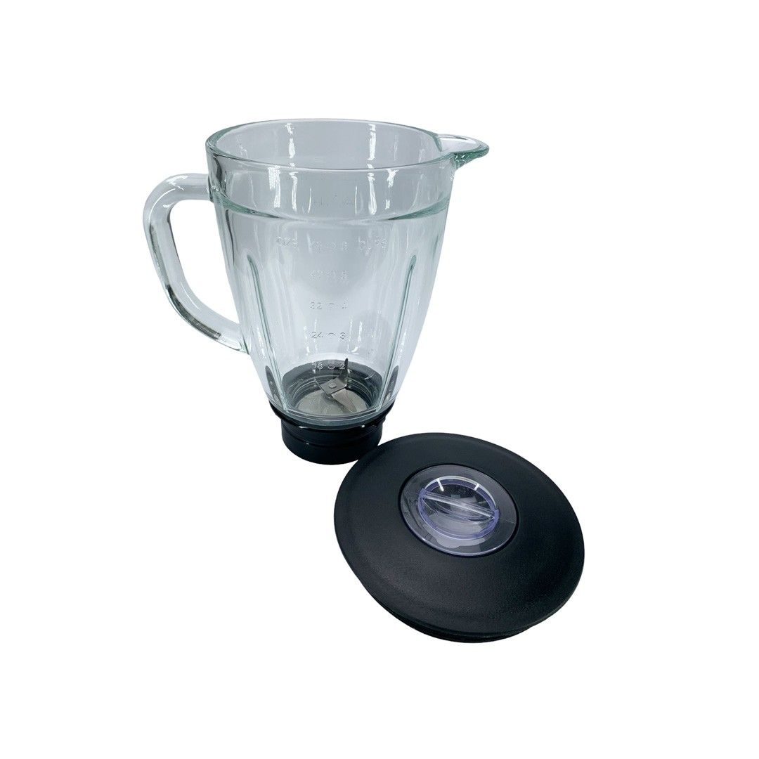 Vaso De Vidrio Con Tapa + Kit Cortador Somela Original-3