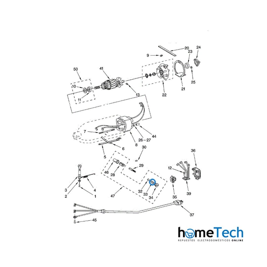 Resorte Para Batidora Kitchenaid Wp116287 Original