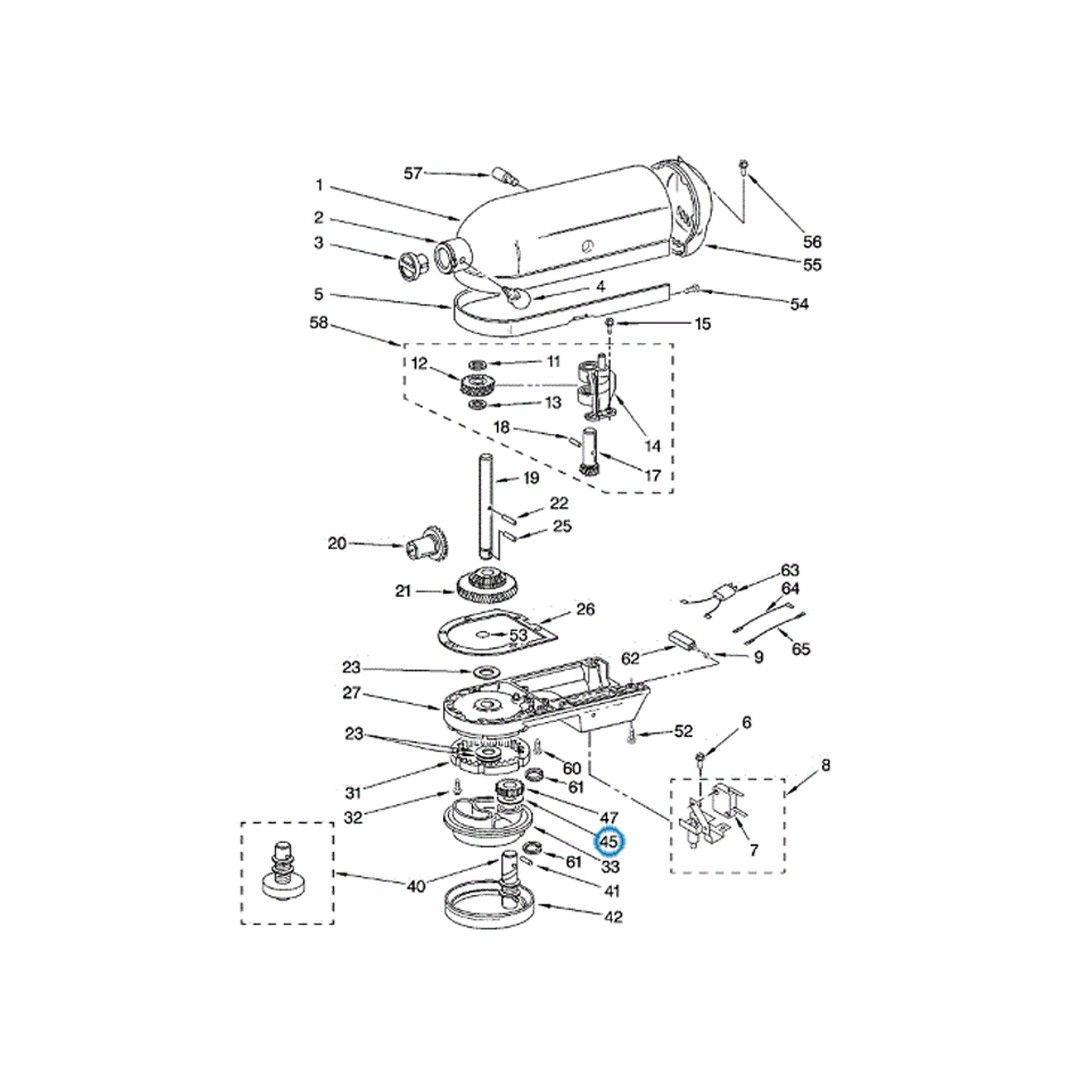 Golilla Para Batidora Kitchenaid 3180160 Original