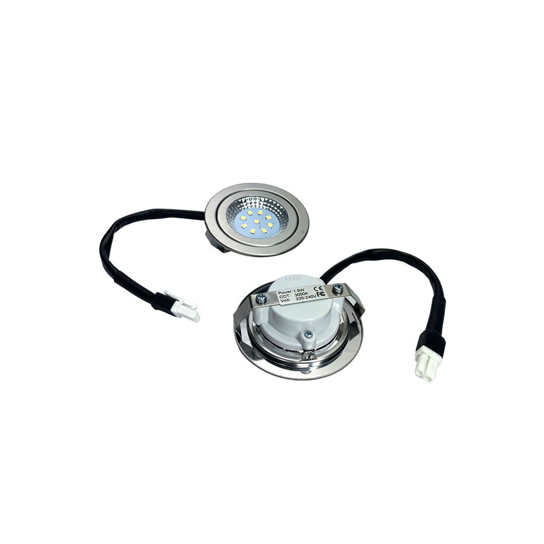 Set 2 Unidades Foco Led Para Campana 68 Mm 220V 1,5W