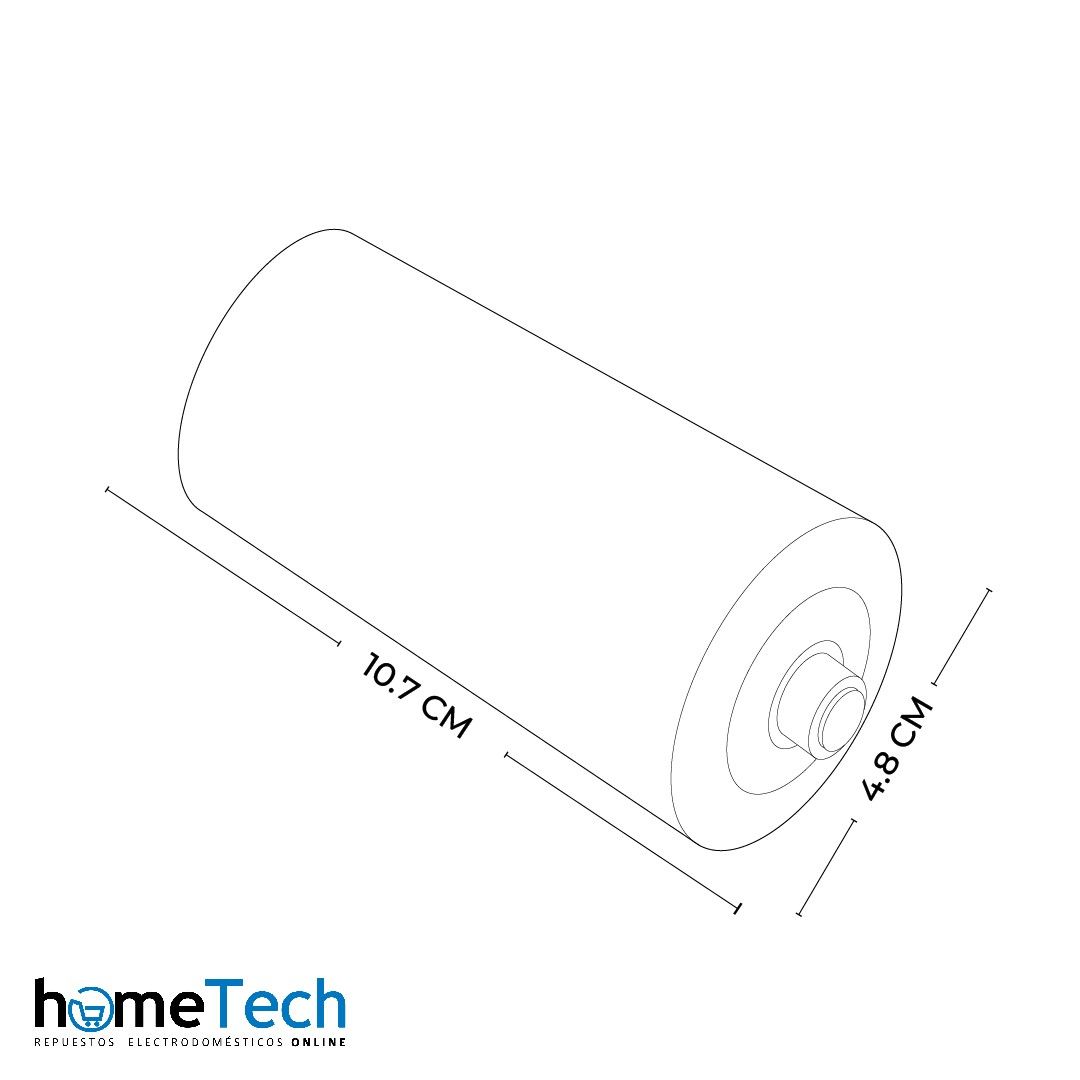 Set 2 Rodillos Agitador Para Lavadora Samsung Grande 10.5 Cm-2