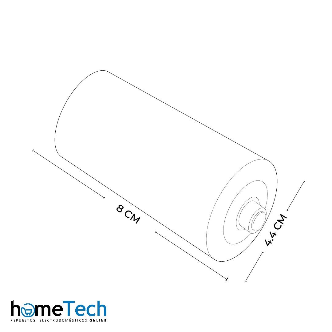 Set 2 Rodillos Agitador Para Lavadora Samsung Pequeño 8.3 Cm