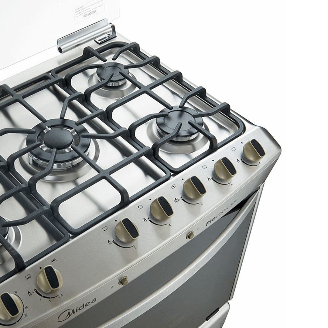 Sin Caja - Cocina 5 Quemadores Midea Pro Cook 500 Mcg-5Qpi30Ns-3