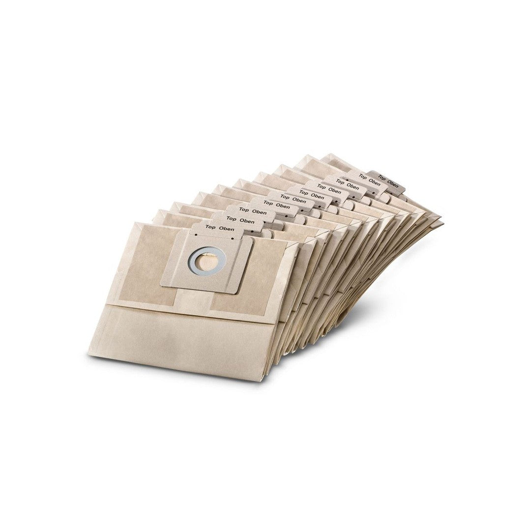 Kit 10 Unidades Bolsa De Papel Aspiradora Karcher T 7/1