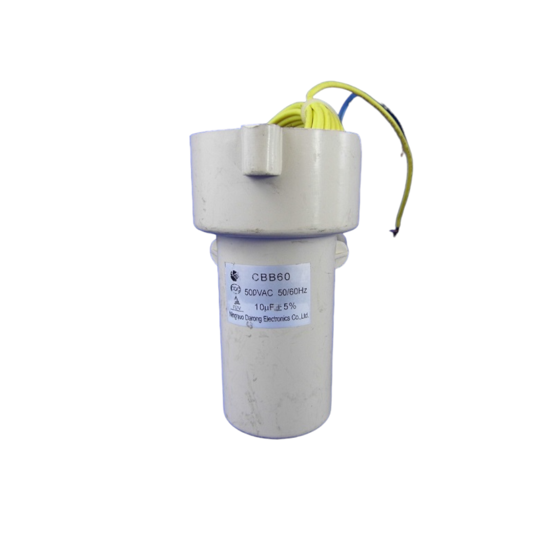 Capacitor 10 Mf Para Lavadora Con Cables-1
