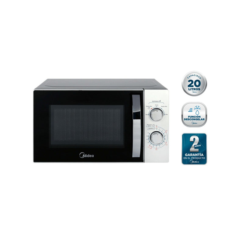Microondas Midea Silver 20 Litros Mmp-20Ncj9 Open Box-2