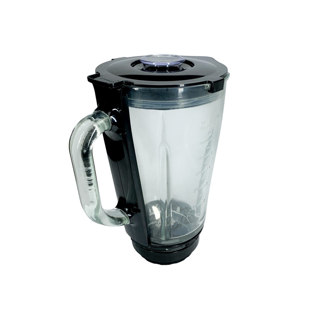 Vaso De Vidrio + Tapa Y Cortador Para Licuadora Somela Bl-1500