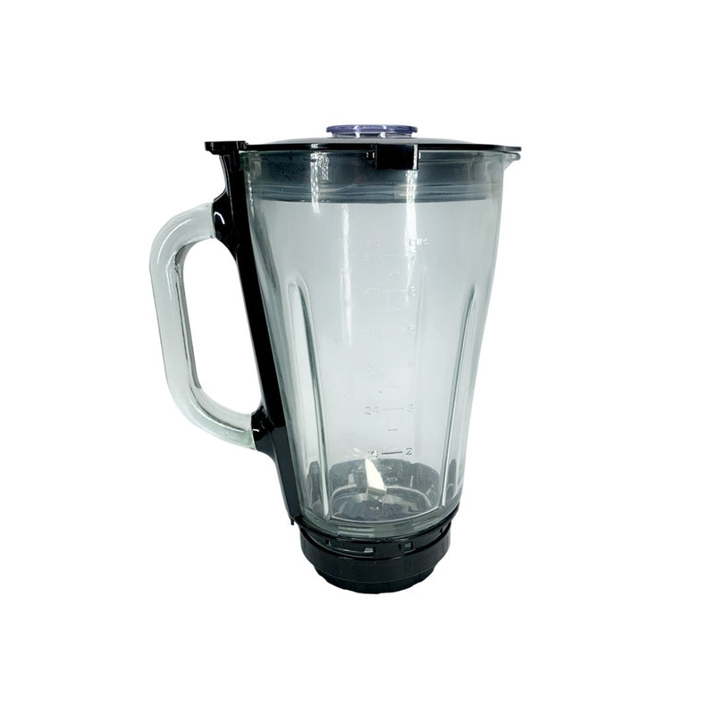 Vaso De Vidrio + Tapa Y Cortador Para Licuadora Somela Bl-1500-3