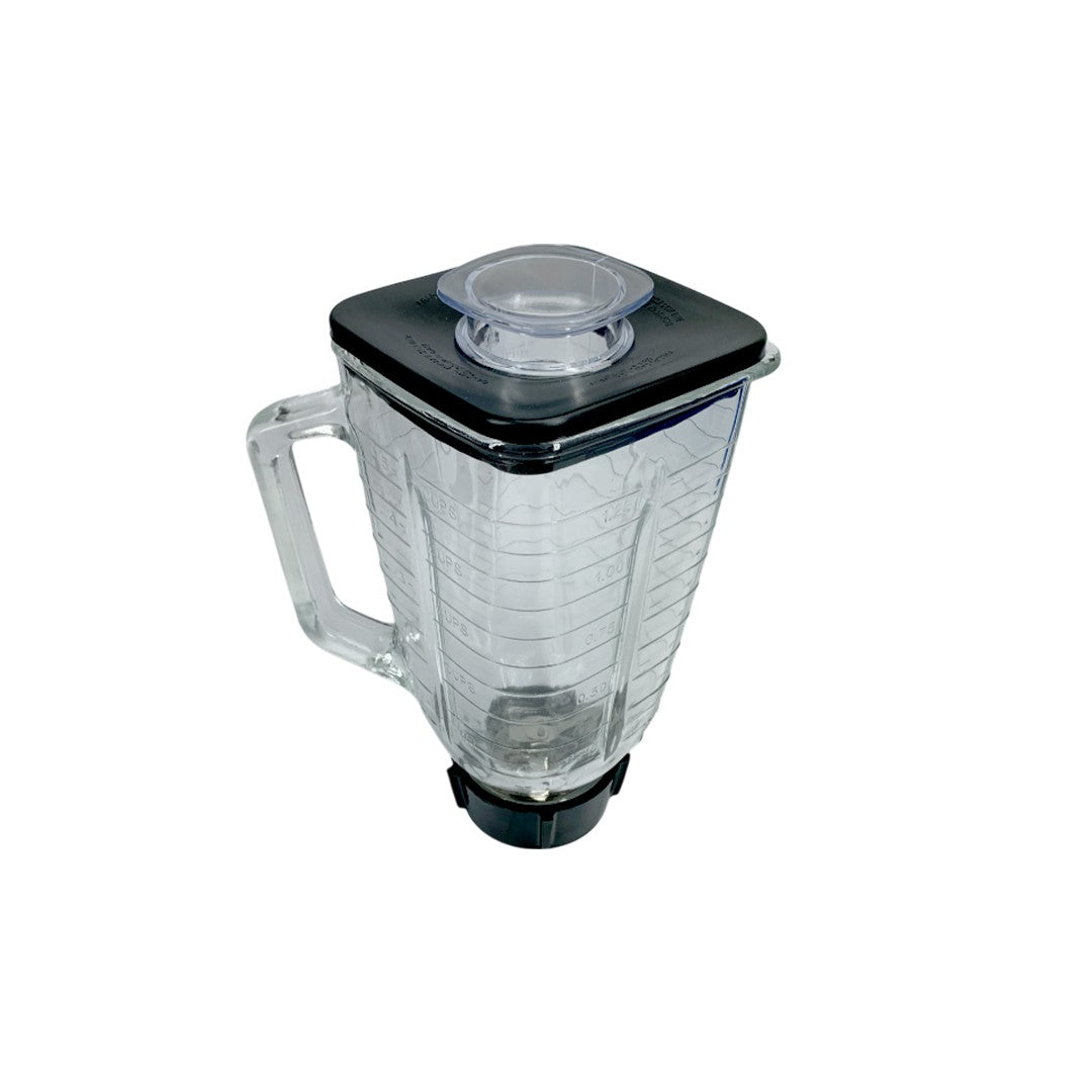 Vaso Oster Vidrio + Base Cortador + Ajuste Y Tapa