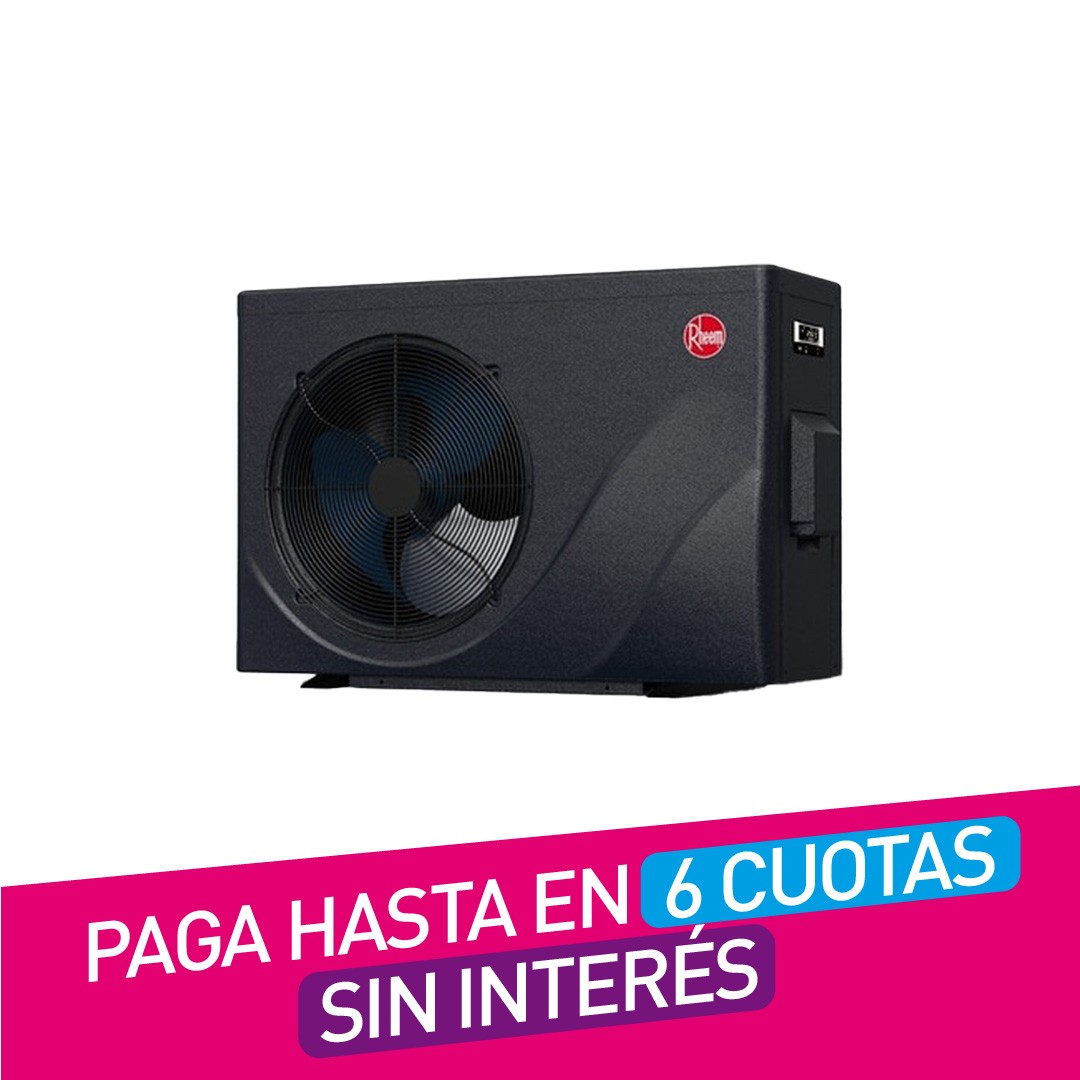 Bomba De Calor 30K Btu Para Piscina Temperada Rheem Inverter