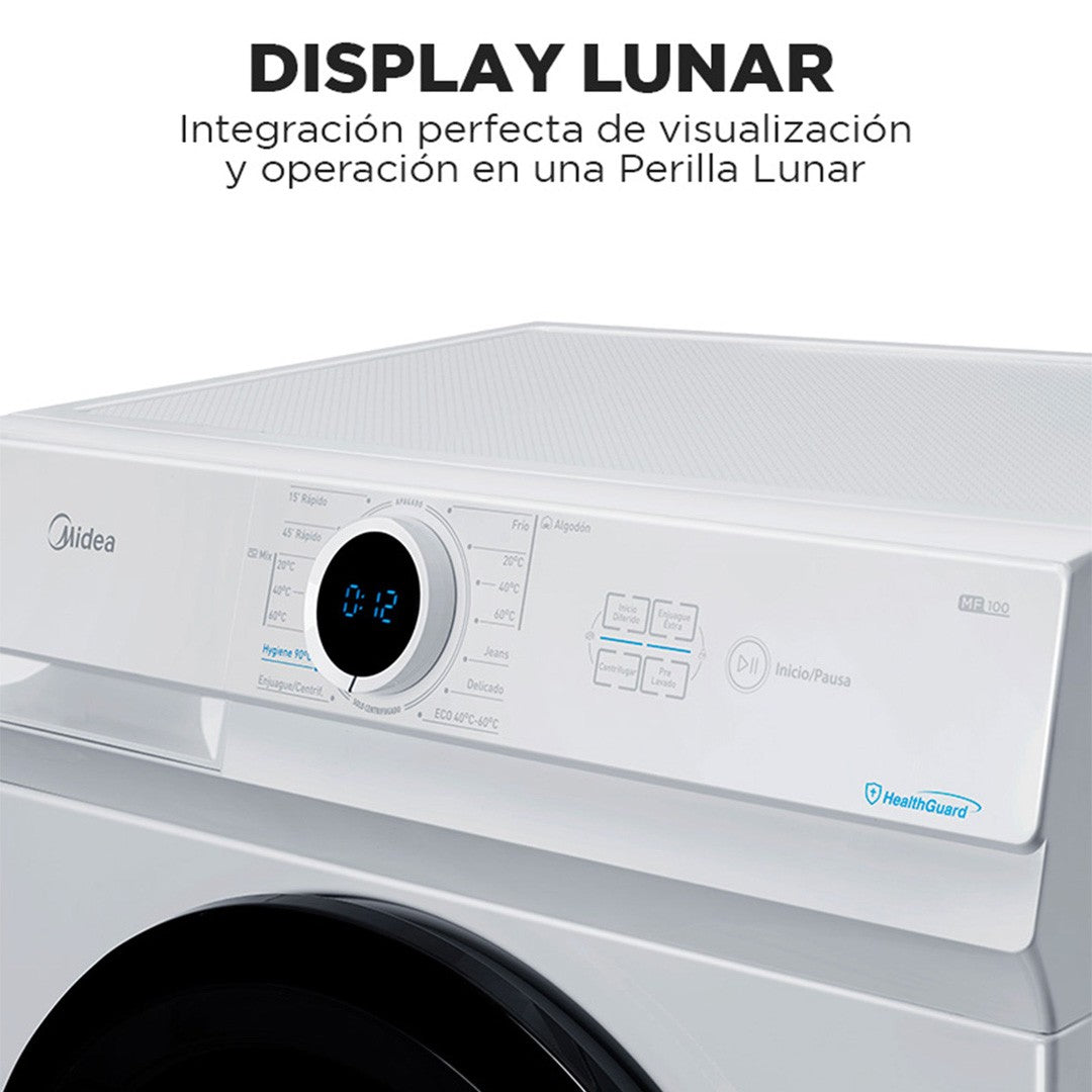 Lavadora Midea Carga Frontal 8 Kgs Mf100W80/W-3