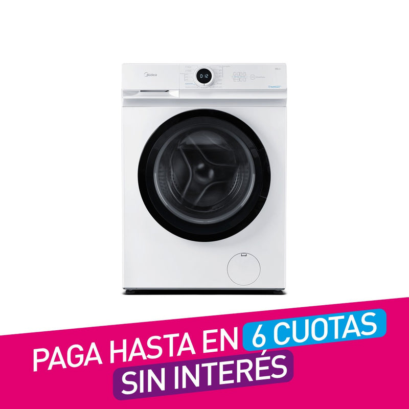 Lavadora Midea Carga Frontal 8 Kgs Mf100W80/W-4