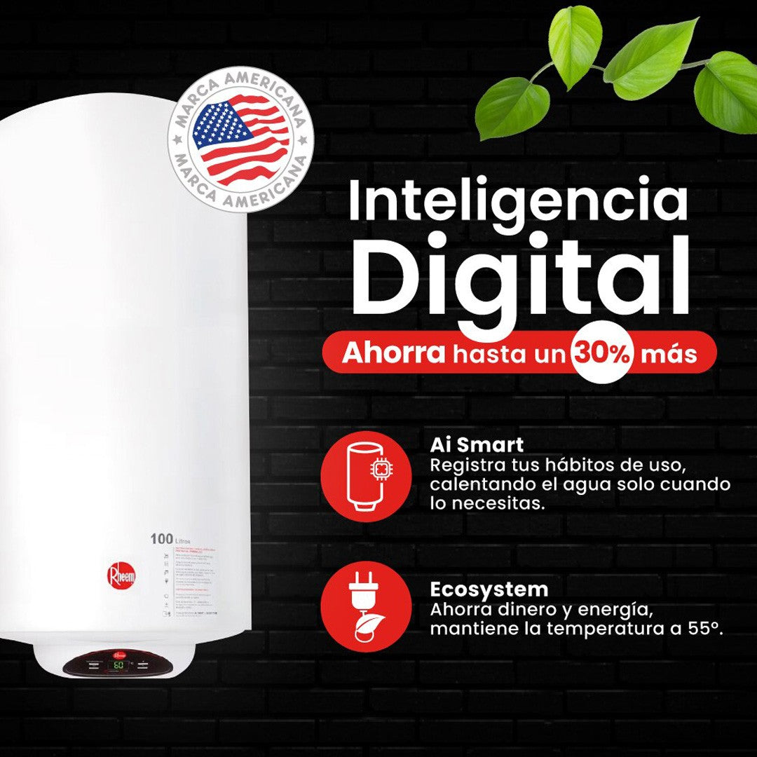 Termo Eléctrico Mural Rheem 30 Litros-3