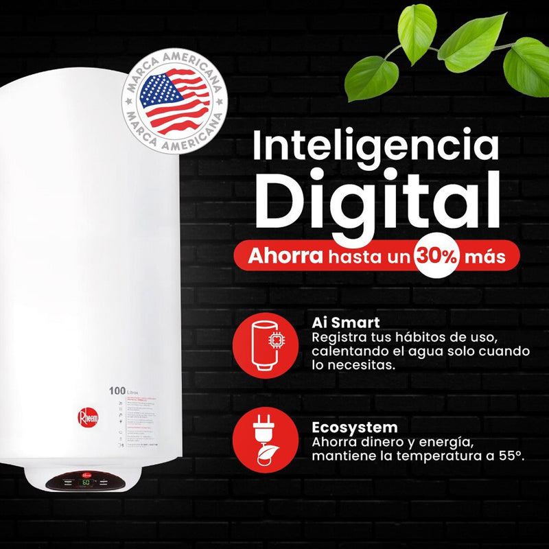 Termo Eléctrico Mural Rheem 30 Litros-3