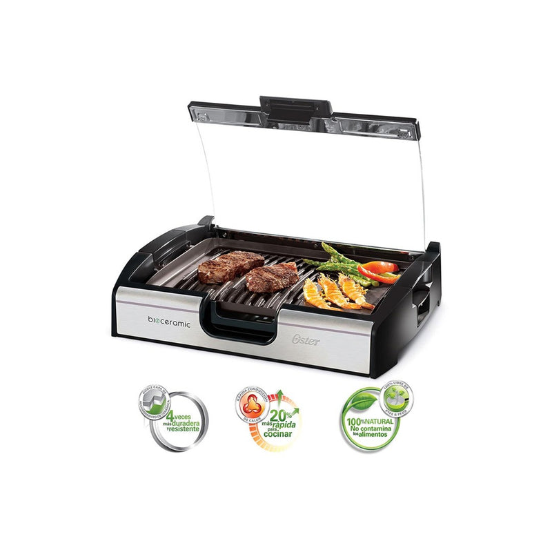 Parrilla Eléctrica Bioceramic Oster Ckstgr3006 Open Box-3