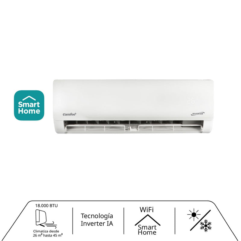 Aire Acondicionado Comfee 18K Btu Wifi Inverter R32-2