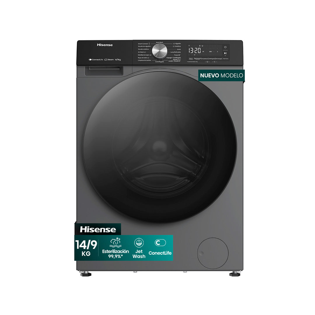 Lavadora Secadora Carga Frontal 14/9 Kg Hisense WD3S1443BT1