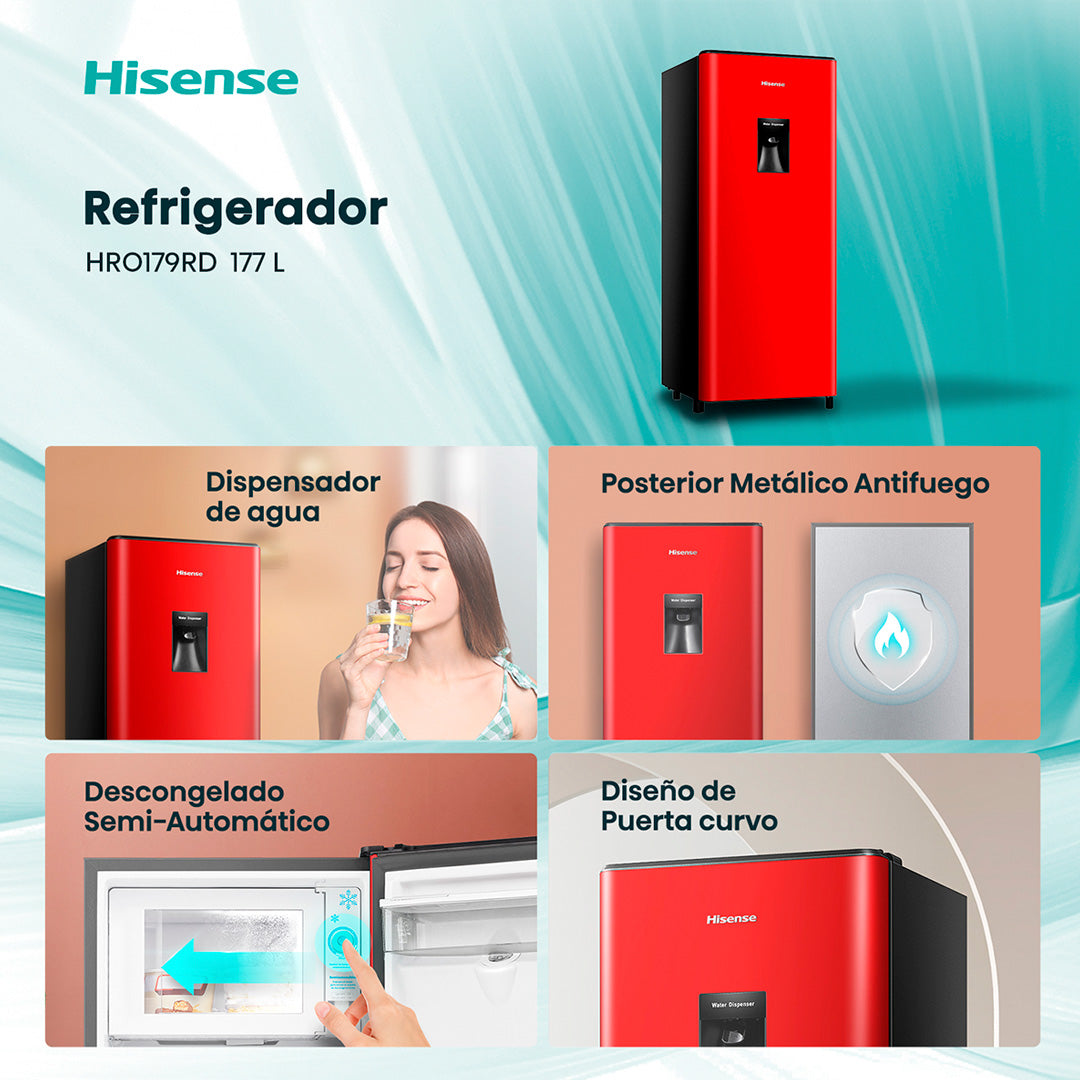 Refrigerador Single Door 177 L Hisense HRO179RD
