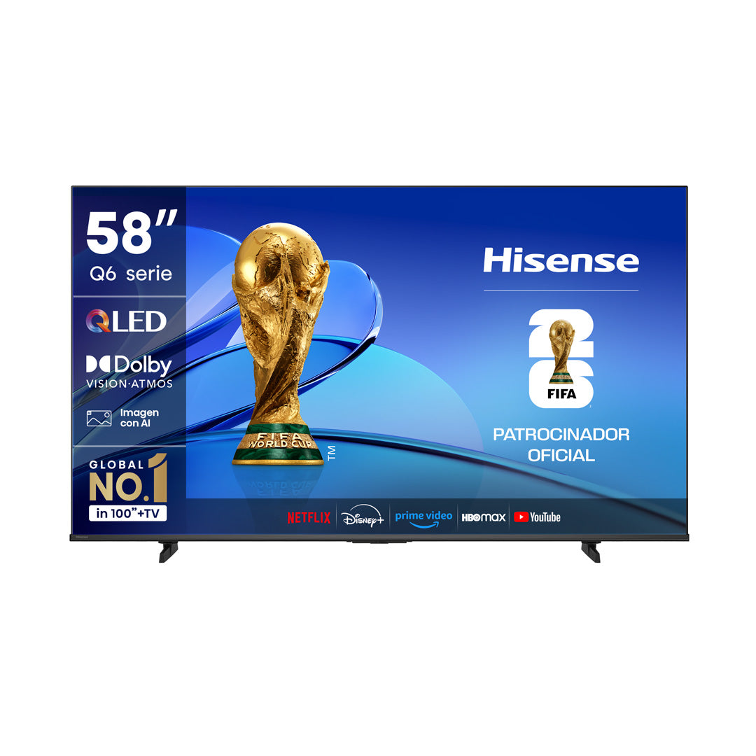 QLED Smart TV 58'' 4K UHD 58Q6QV Hisense