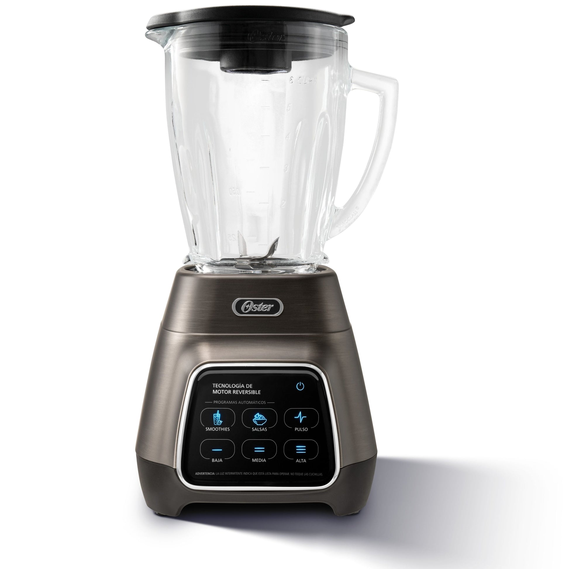 Licuadora Oster® con Tecnología Reversible y Pantalla Táctil, 3 Velocidades y 2 Programas automáticos BLSTPYG1312XBG-18