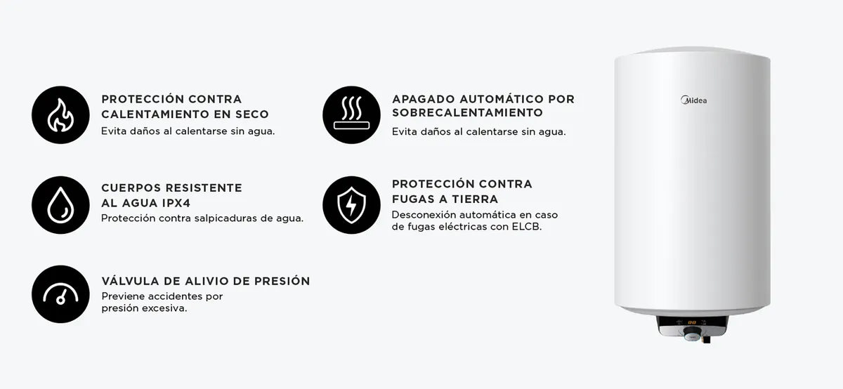 Termo Eléctrico Midea 30 Litros Con Wifi-3