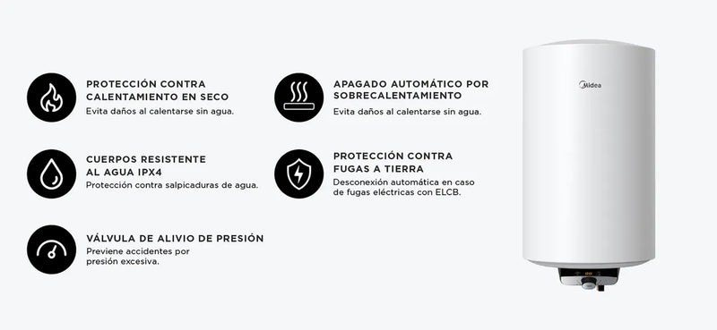Termo Eléctrico Midea 30 Litros Con Wifi-3